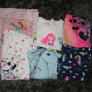 Girls Pajamas Lot of 7